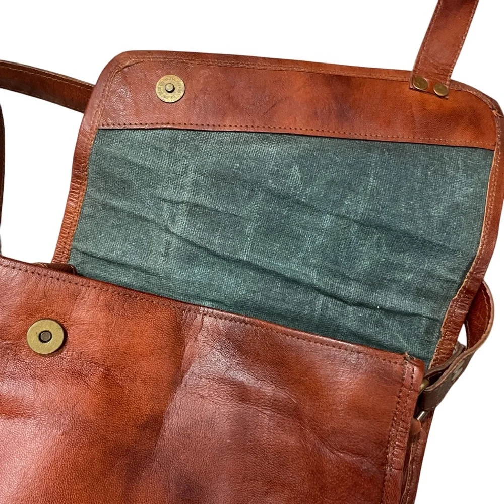 Vintage Leather Great Seal of‎ the State of Oklahoma 1907 Satchel Saddle Bag